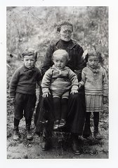Charlotte Ruffier con i figli
