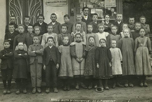 Classe della scuola mista di Courmayeur (1915)
